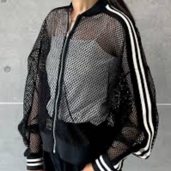 ICON Jackets & Blazers - ICON Black Bomber Jacket with Ribbed Details